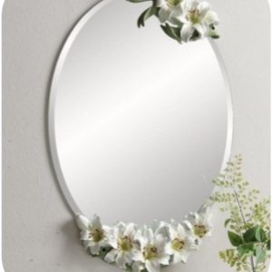 Gương Nghệ Thuật Hoa Ly Trắng 50x70 Cm Gnt03