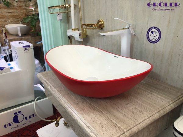 Lavabo Thuyền đỏ Nghệ Thuật Groler Gr Lnt21