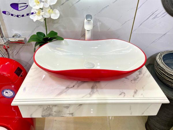 Lavabo Thuyền Eo đỏ Nghệ Thuật Groler Gr Lne2