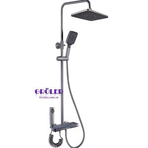 Sen cây đồng nhấn đen xám hiển thị nhiệt độ Groler GR-SNL03