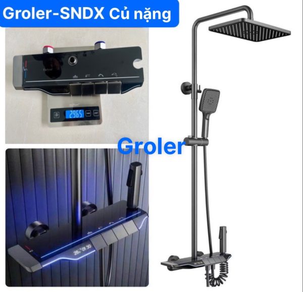 Sen Cây đồng Nhấn Led Groler Gr Sndx Màu đen Xám Cao Cấp