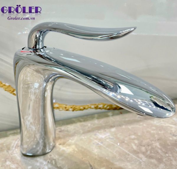 Vòi Rửa Mặt Mỏ Vịt đồng Mạ Groler Gr Vn506