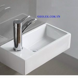 Lavabo Hình Chữ Nhật Treo Góc Groler Gr Ltg1