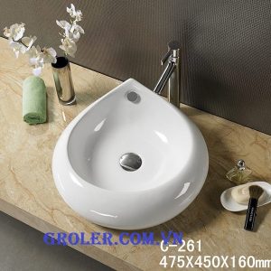 Lavabo Nghệ Thuật Giọt Sương Cao Cấp Groler Gr Gs