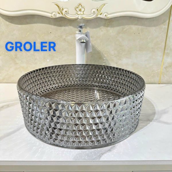 Lavabo Thủy Tinh Tròn Cao Cấp Groler Gr Lly1