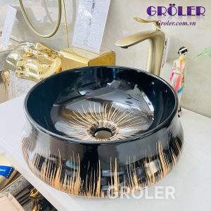 Lavabo Tròn Kiểu Trum Nghệ Thuật Groler Gr Lt23