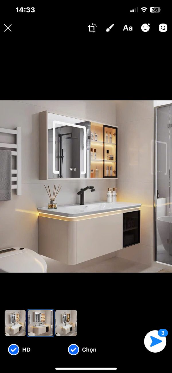 Tủ chậu lavabo GROLER GR-TC74A Tủ chậu lavabo GROLER GR-TC76