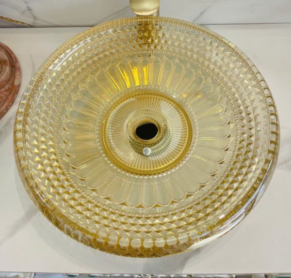 Lavabo thủy tinh tròn cao cấp Groler GR-LTY3