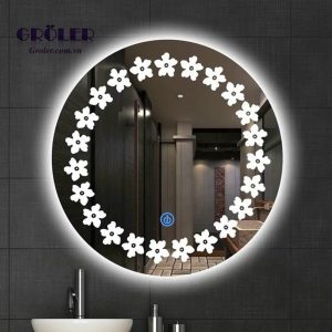 Gương đèn Led hoạ tiết bông hoa GL16